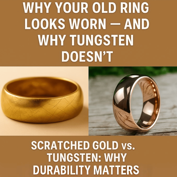 Why Your Old Ring Looks Worn — And Why Tungsten Doesn’t