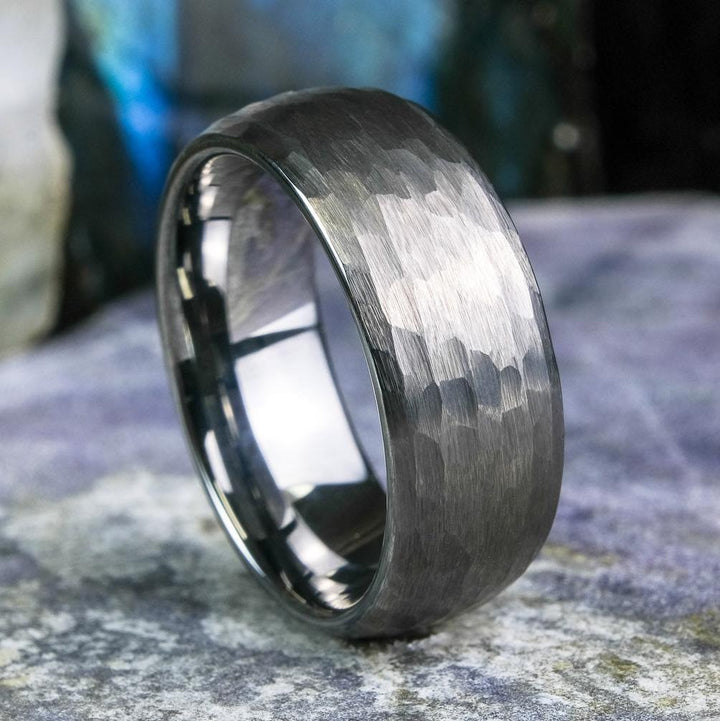 Silver Hammered Band - 8mm