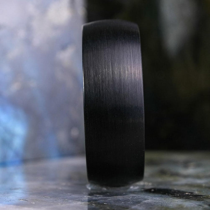 Brushed Black Band/ Koa Wood Interior - 8mm