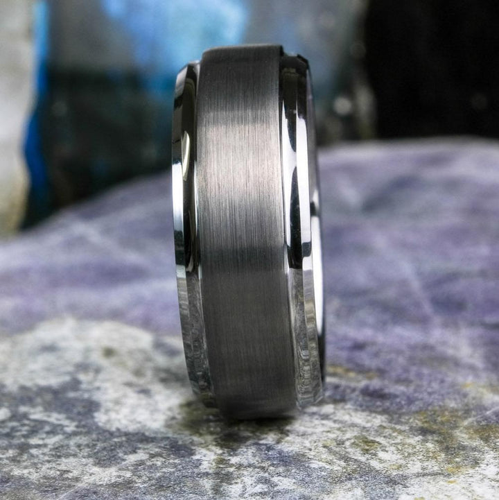 Silver Beveled Edge - 8mm