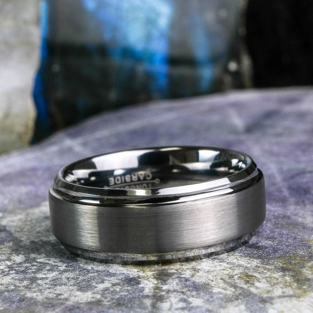 Silver Beveled Edge - 8mm