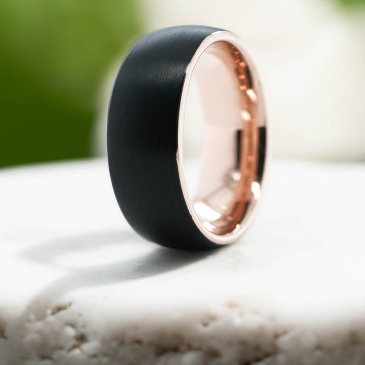Black Brushed / Rose Gold Interior - 8mm