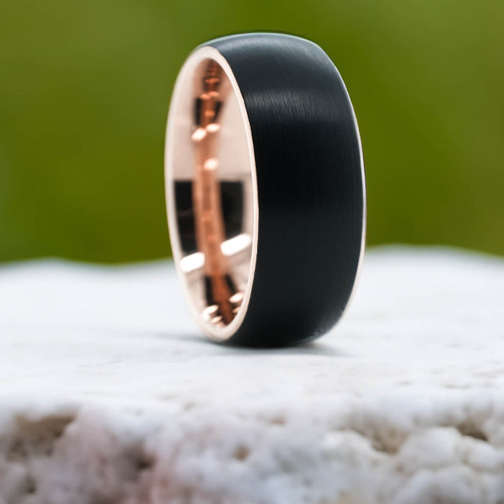 Black Brushed / Rose Gold Interior - 8mm