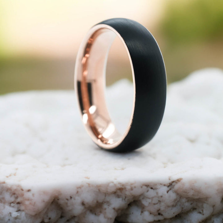 Black Brushed / Rose Gold Interior - 6mm