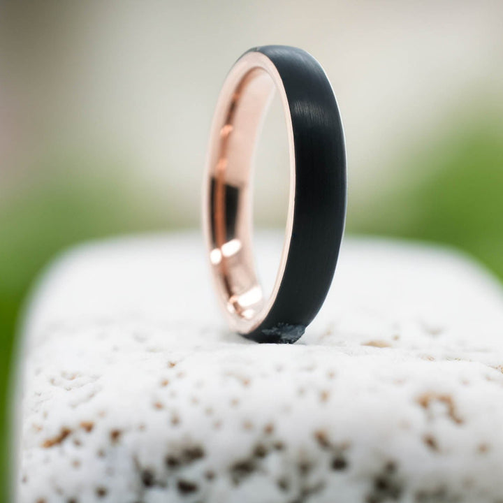 Black Brushed / Rose Gold Interior - 4mm