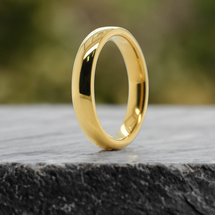 High Polished Yellow Gold - 4mm