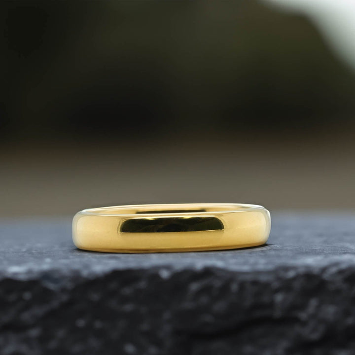 High Polished Yellow Gold - 4mm