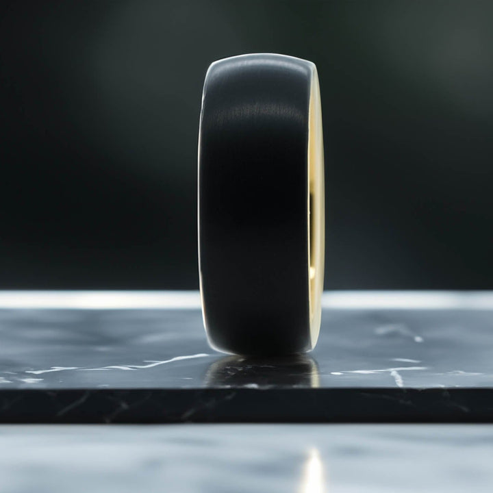 Brushed Black / Yellow Gold - 8mm