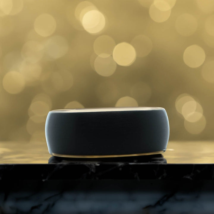Brushed Black / Yellow Gold - 8mm