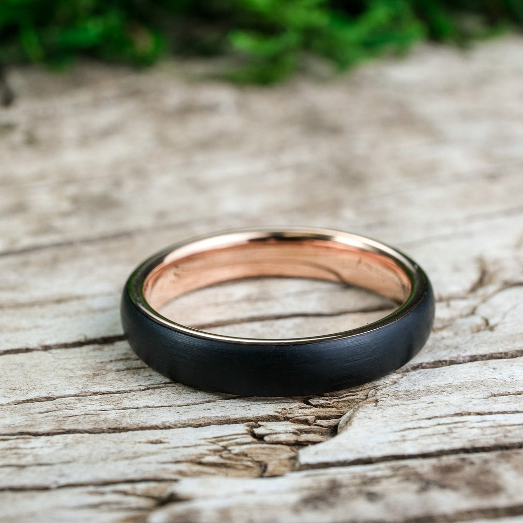 Black Brushed / Rose Gold Interior - 4mm