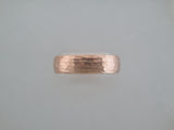 6mm HAMMERED Rose Gold* Tungsten Carbide Unisex Band