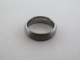 6mm BRUSHED Silver* Tungsten Carbide Unisex Band