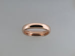 4mm High POLISHED Rose Gold* Tungsten Carbide Unisex Band