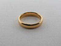 4mm High POLISHED Yellow Gold* Tungsten Carbide Unisex Band