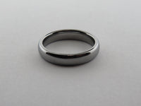 4mm High POLISHED Silver* Tungsten Carbide Unisex Band