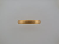 4mm BRUSHED Yellow Gold* Tungsten Carbide Unisex Band
