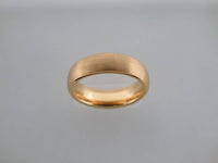 6mm BRUSHED Yellow Gold* Tungsten Carbide Unisex Band