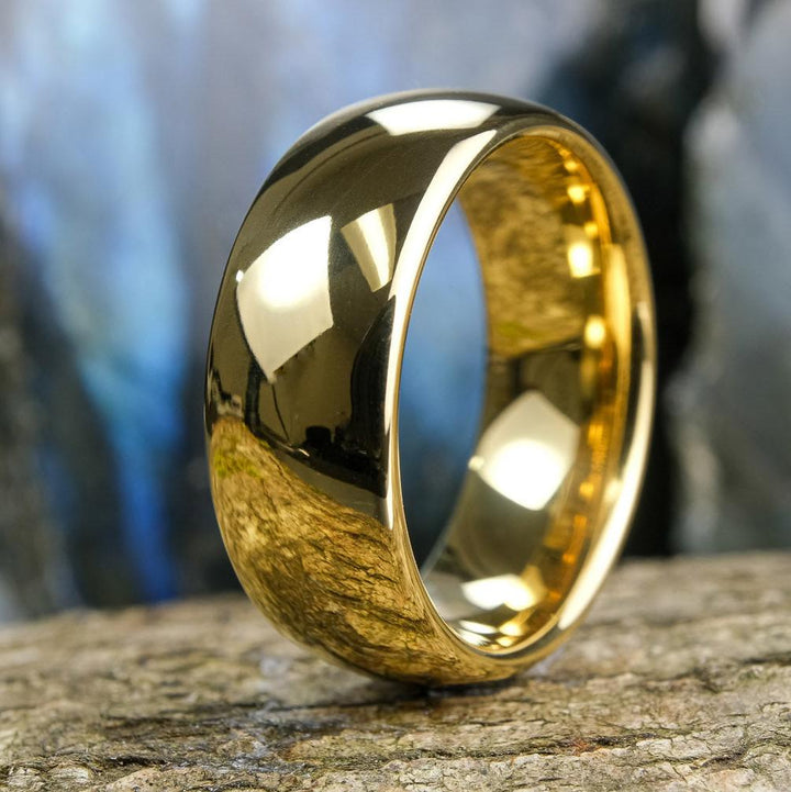 High Polished Yellow Gold - 8mm