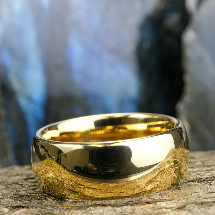 High Polished Yellow Gold - 8mm