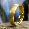 Yellow Gold Hammered Band - 6mm