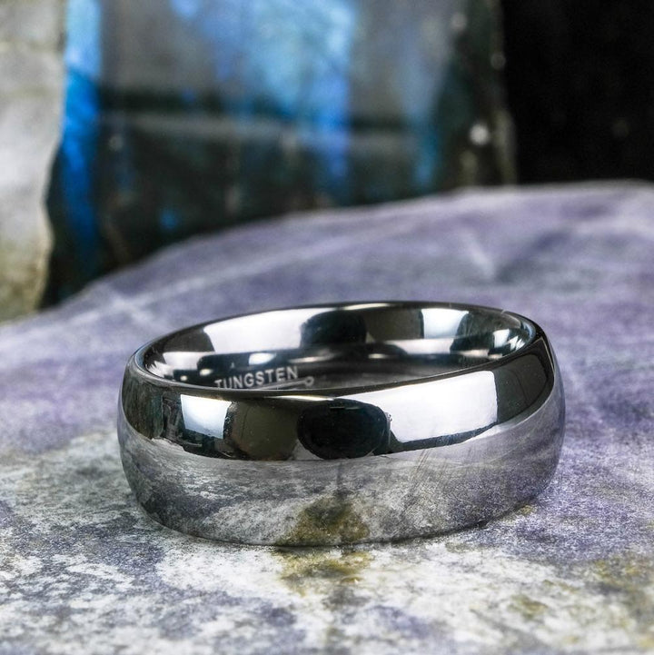 High Polished Silver Band - 8mm