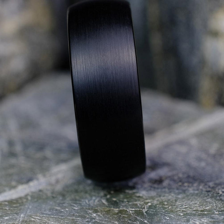 Classic Brushed Black Band - 8mm