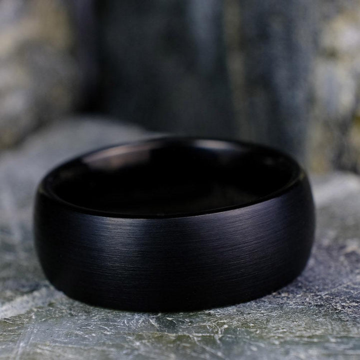 Classic Brushed Black Band - 8mm