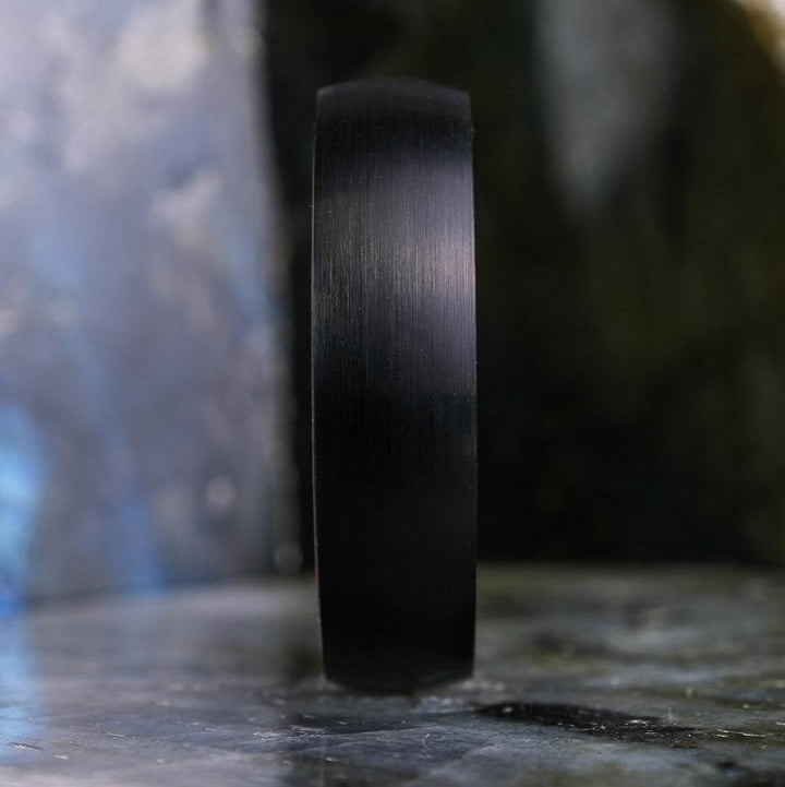 Brushed Black Band/ Koa Wood Interior - 6mm