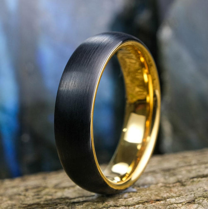 Brushed Black / Yellow Gold - 6mm