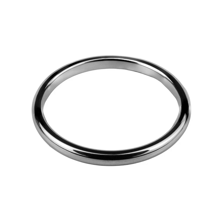 His & Hers Silver Polished Edge Set | 2mm + 6mm