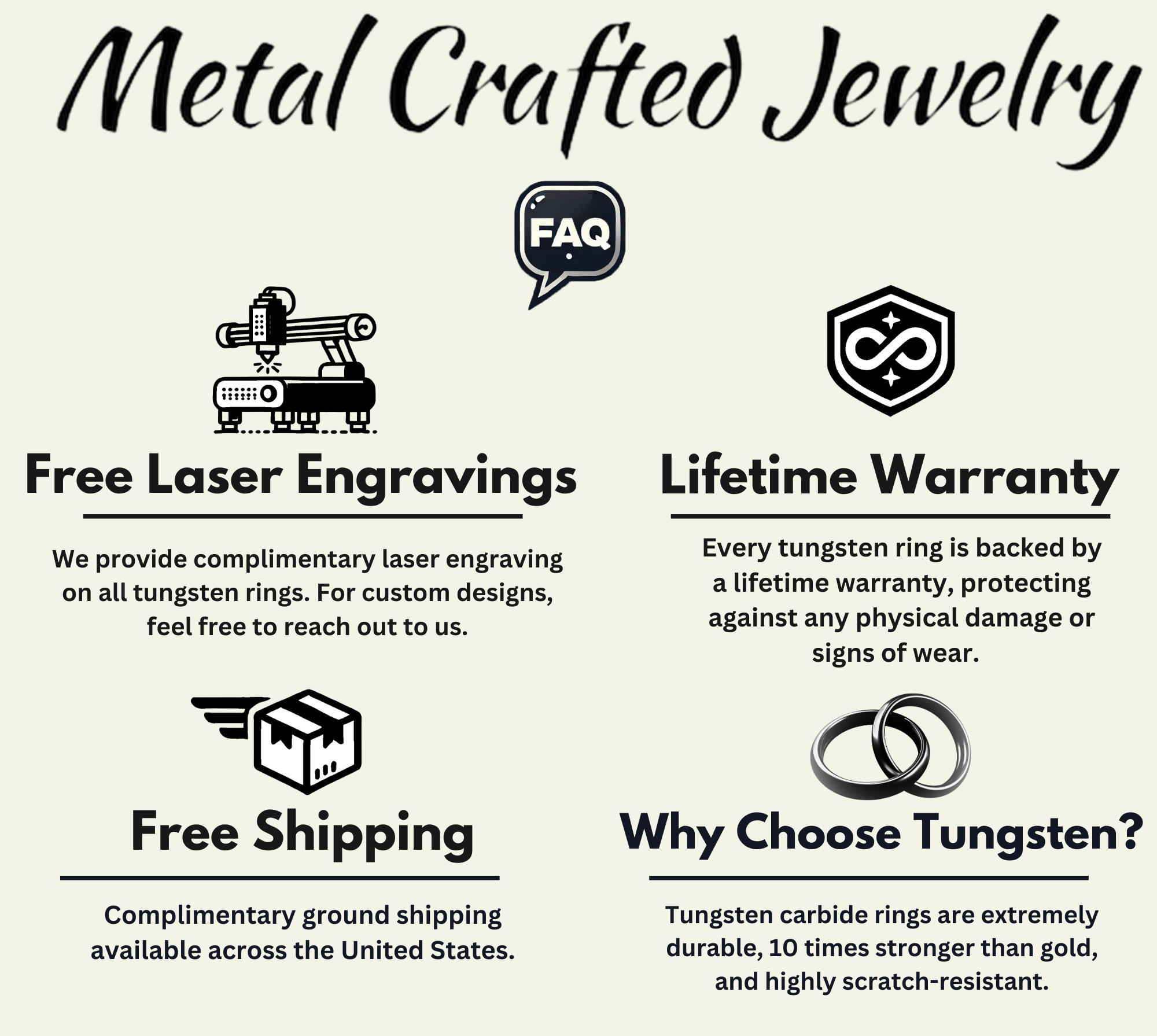 Classic Brushed Gold Tungsten Carbide Unisex Band - 6mm