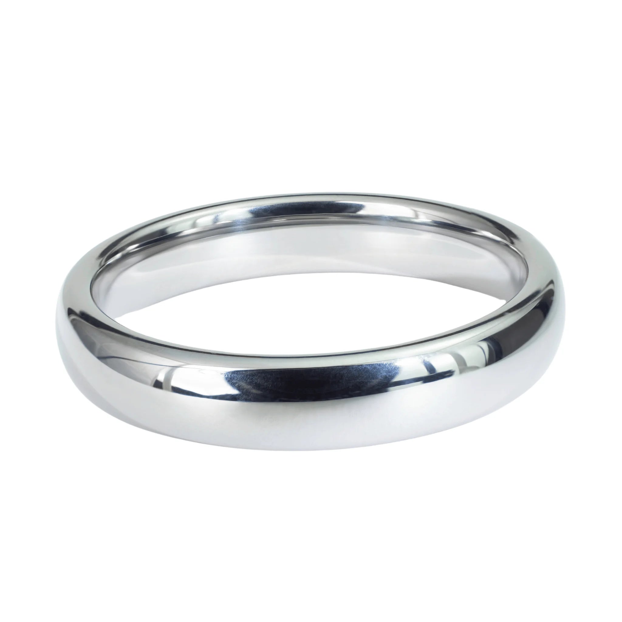 His & Hers Set | Black Brushed Red w/ Polished Silver | 4mm + 6mm
