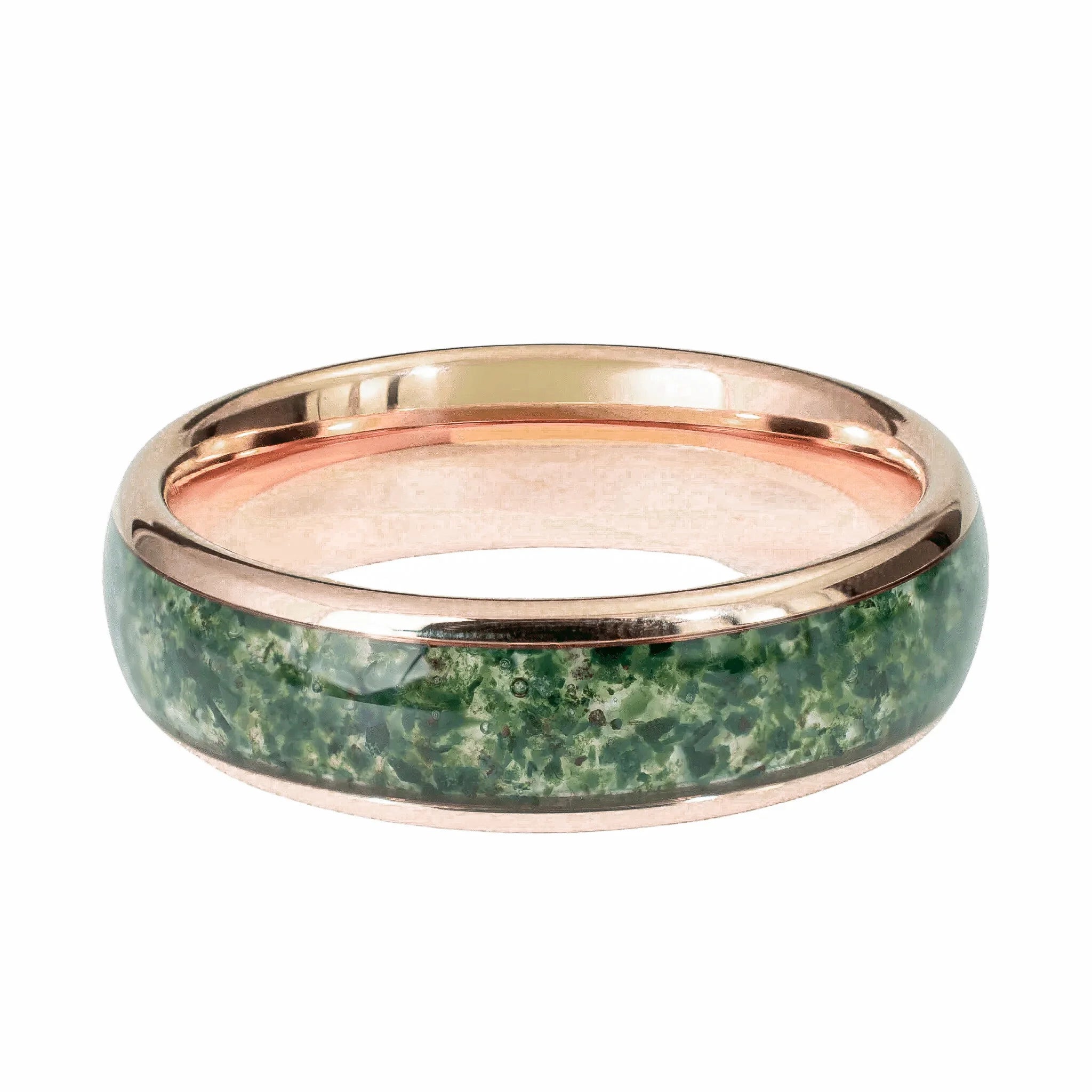 His & Hers Moss Agate Set | 6mm + 8mm