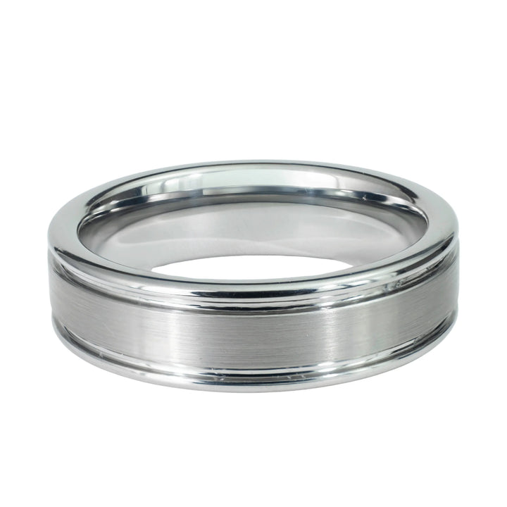 His & Hers Silver Polished Edge Set | 6mm + 8mm