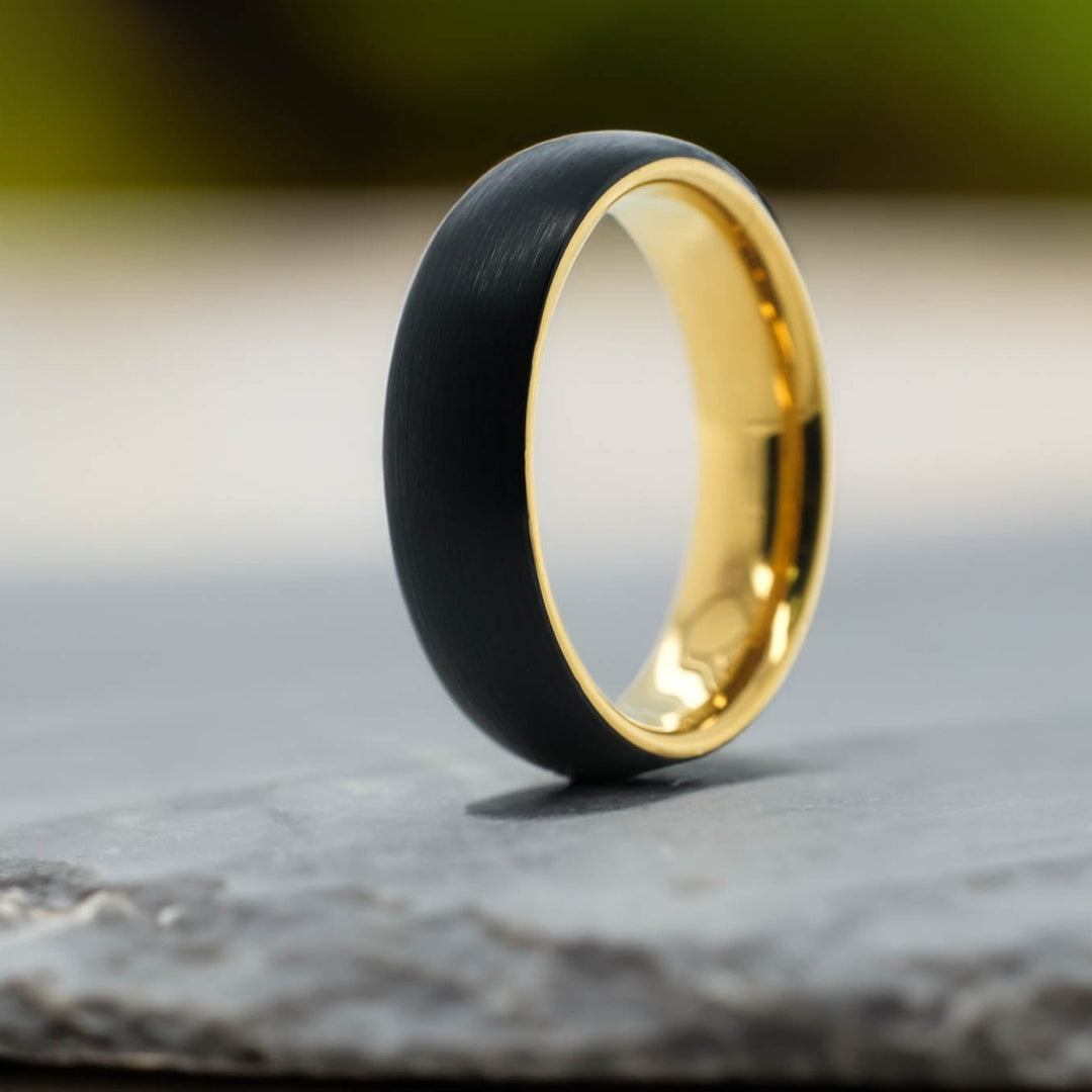 Brushed Black / Yellow Gold - 6mm