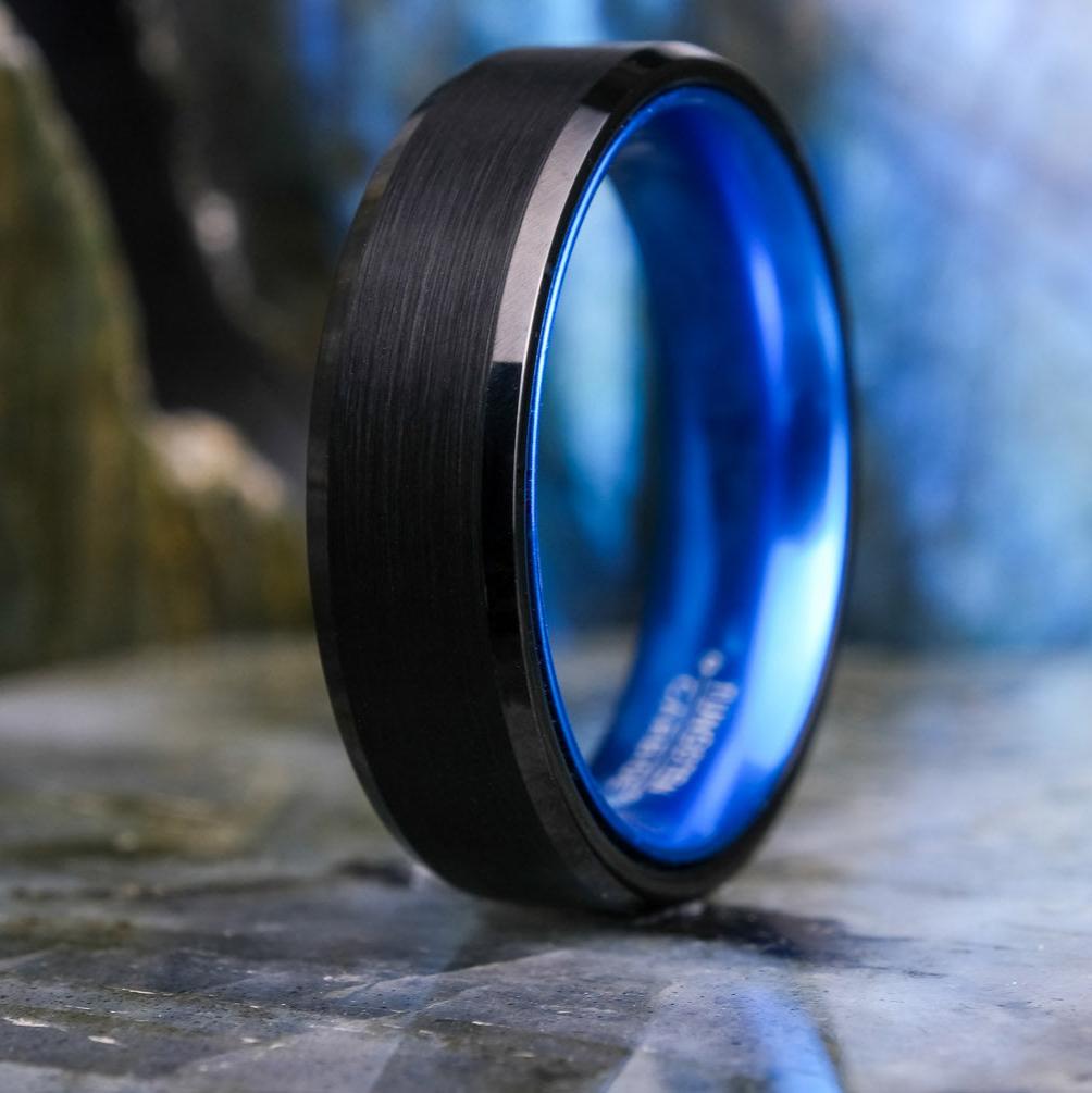 Black Brushed / Polished Red Interior - 8mm