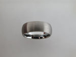 8mm BRUSHED Silver* Tungsten Carbide Unisex Band