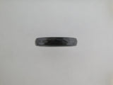 4mm HAMMERED Black Tungsten Carbide Unisex Band