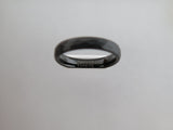 4mm HAMMERED Black Tungsten Carbide Unisex Band