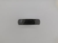 6mm HAMMERED Black Tungsten Carbide Unisex Band with Silver* Interior