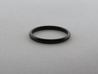 2mm High POLISHED Black Tungsten Carbide Unisex Band