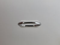 2mm High POLISHED Silver* Tungsten Carbide Unisex Band