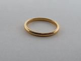 2mm High POLISHED Yellow Gold* Tungsten Carbide Unisex Band