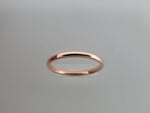 2mm High POLISHED Rose Gold* Tungsten Carbide Unisex Band