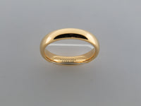 4mm High POLISHED Yellow Gold* Tungsten Carbide Unisex Band