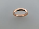 4mm High POLISHED Rose Gold* Tungsten Carbide Unisex Band