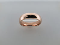 6mm High POLISHED Rose Gold* Tungsten Carbide Unisex Band
