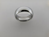 8mm High POLISHED Silver* Tungsten Carbide Unisex Band