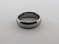 6mm High POLISHED Silver* Tungsten Carbide Unisex Band