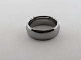 8mm High POLISHED Silver* Tungsten Carbide Unisex Band